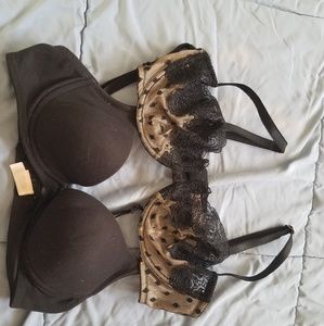 Two old school Victoria Secret bras